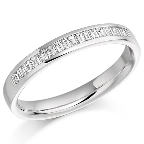 Channel-Set Half Eternity Ring, 0.26ct total (HET963)