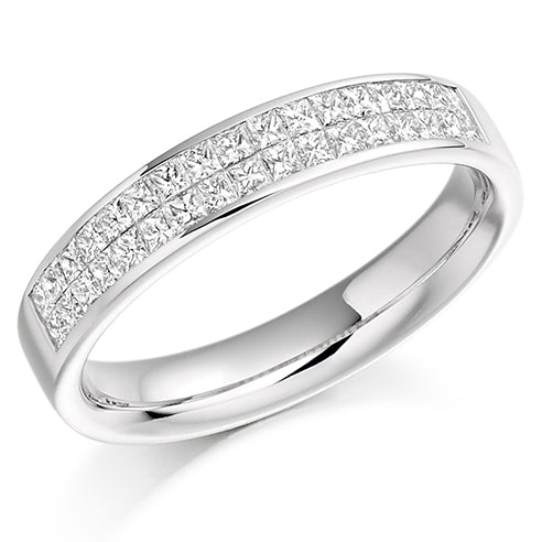 Channel-Set Half Eternity Ring, 0.6ct total (HET987)