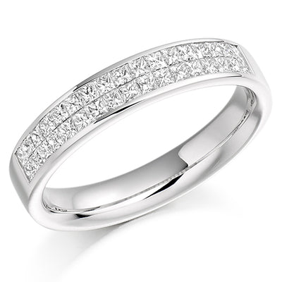 Channel-Set Half Eternity Ring, 0.6ct total (HET987)