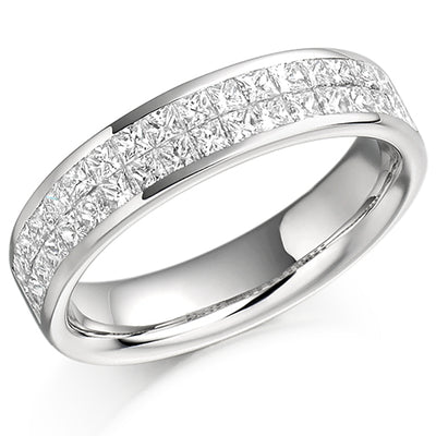 Channel-Set Half Eternity Ring, 1.0ct total (HET988)