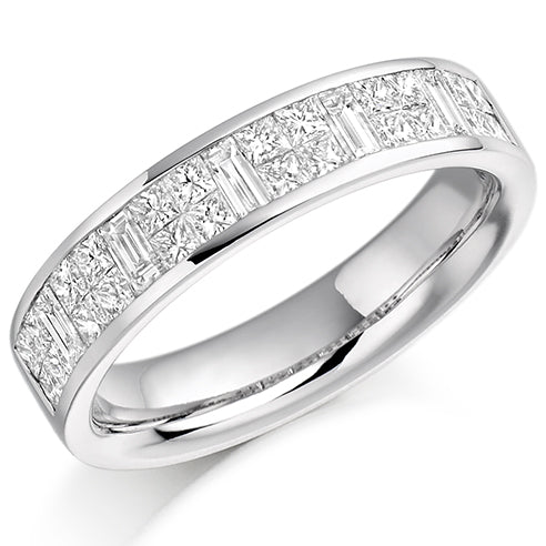 Channel-Set Half Eternity Ring, 1.0ct total (HET990)