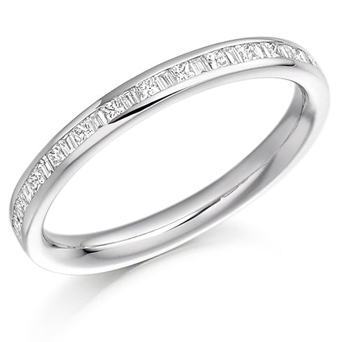 Channel-Set Half Eternity Ring, 0.3ct total (HET996)