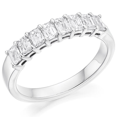 Claw-Set Half Eternity Ring, 1.0ct total (HETCC9977)