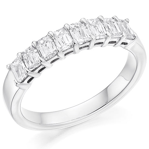 Claw-Set Half Eternity Ring, 1.0ct total (HETCC9977)