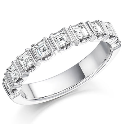 Bar-Set Half Eternity Ring, 1.0ct total (HETRC1104)