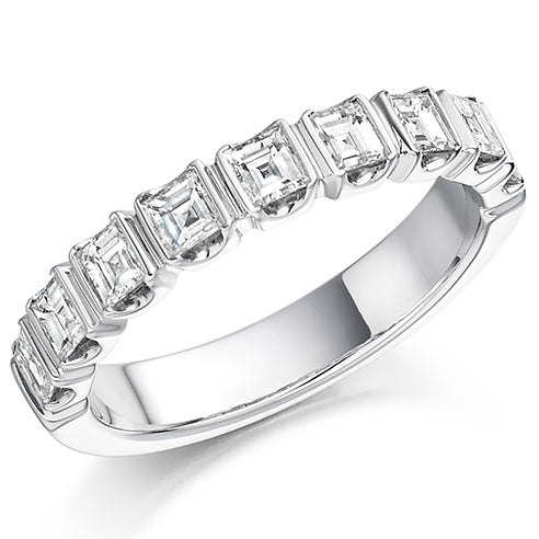 Bar-Set Half Eternity Ring, 1.0ct total (HETRC1104)