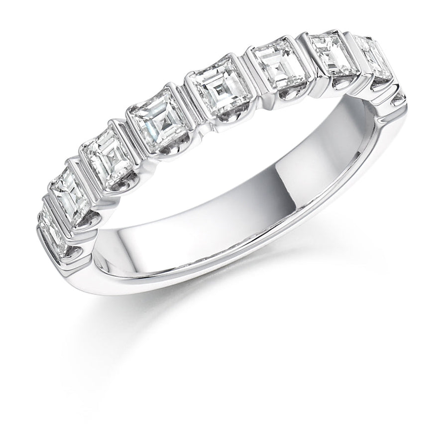 Bar-Set Half Eternity Ring, 1.0ct total (HETRC1104)