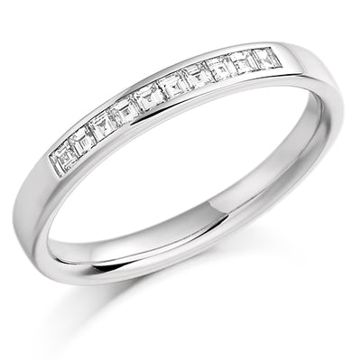 Channel-Set Half Eternity Ring, 0.25ct total (HETRC928)