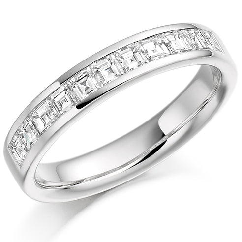 Channel-Set Half Eternity Ring, 0.75ct total (HETRC930)
