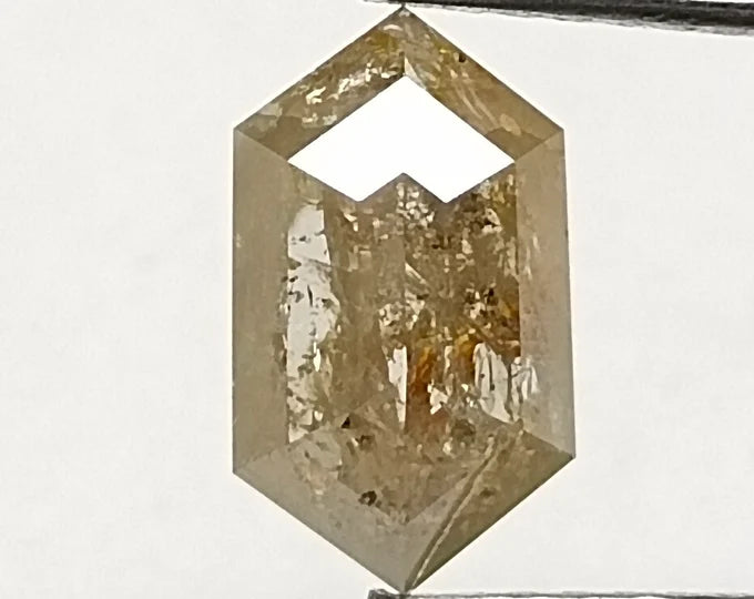 Hexagonal Salt And Pepper Natural Diamond 1.33ct I3 loose diamond