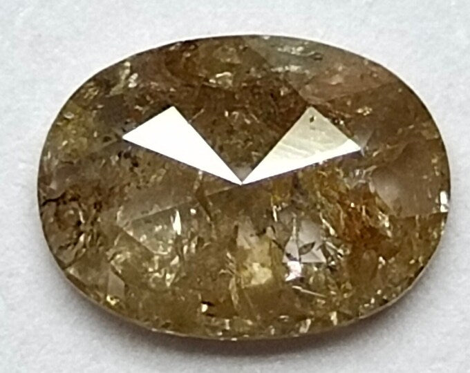 Oval Salt And Pepper Natural Diamond 1.34ct I3 loose diamond