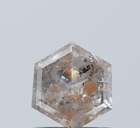 Hexagonal Salt And Pepper Natural Diamond 0.58ct I3 loose diamond