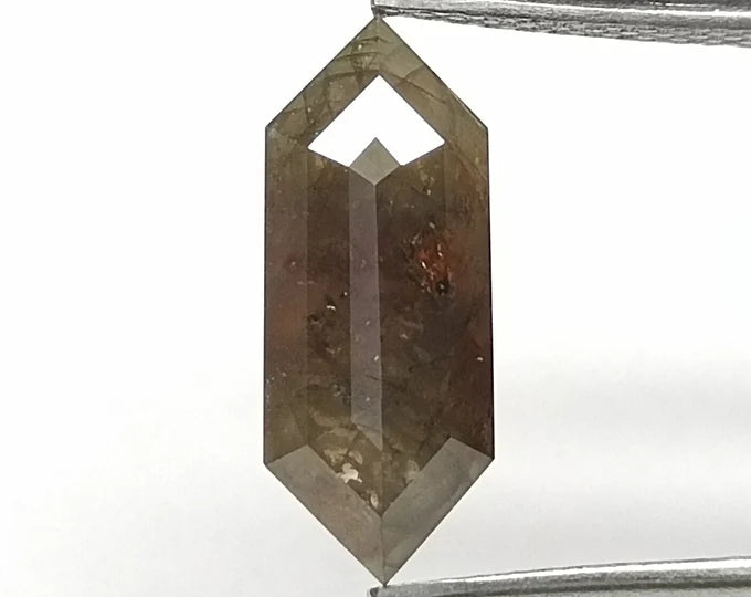 Hexagonal Salt And Pepper Natural Diamond 2.21ct I3 loose diamond