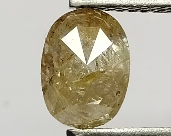 Oval Salt And Pepper Natural Diamond 1.03ct I3 loose diamond