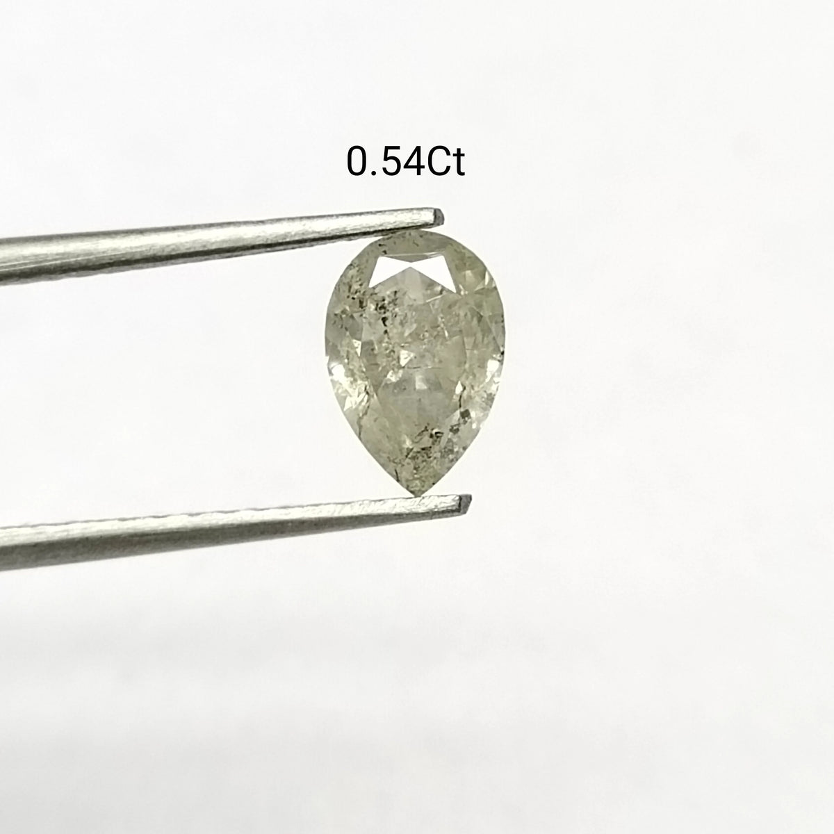 Pear Salt And Pepper Natural Diamond 0.54ct I3 loose diamond