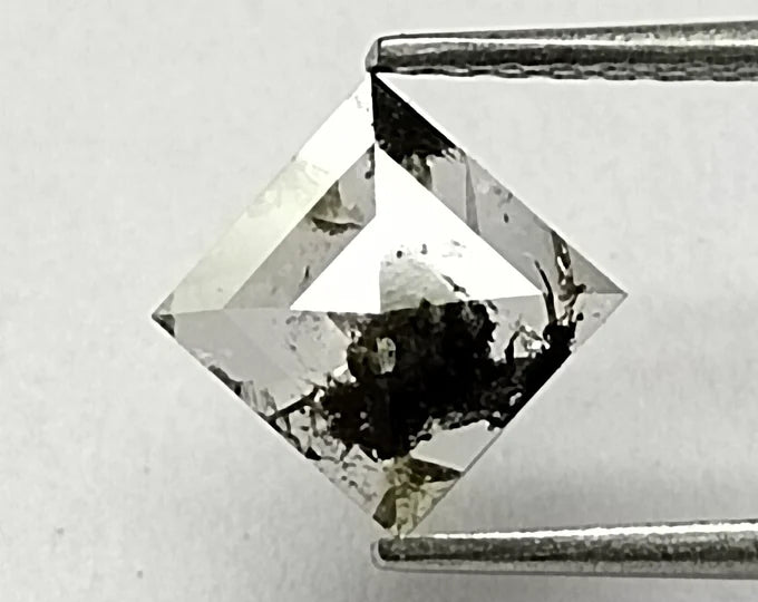 Square Salt And Pepper Natural Diamond 0.46ct I3 loose diamond