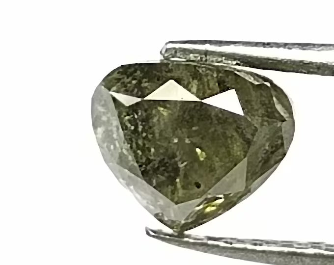 Heart Salt And Pepper Natural Diamond 0.6ct I3 loose diamond