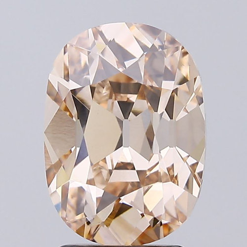 Cushion Fancy Light Brown Lab-grown Diamond 3.01ct VVS2 loose diamond