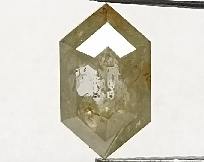 Hexagonal Salt And Pepper Natural Diamond 1.07ct I3 loose diamond
