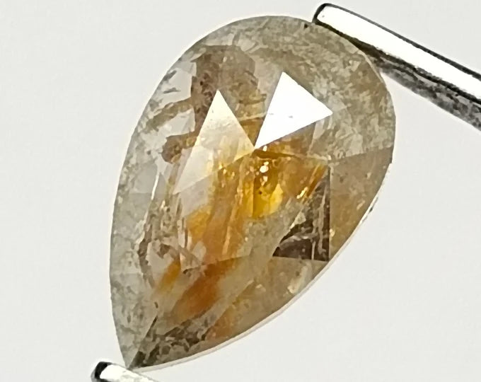 Pear Salt And Pepper Natural Diamond 0.52ct I3 loose diamond