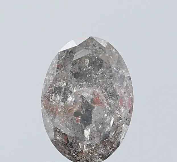 Oval Salt And Pepper Natural Diamond 1.03ct I3 loose diamond