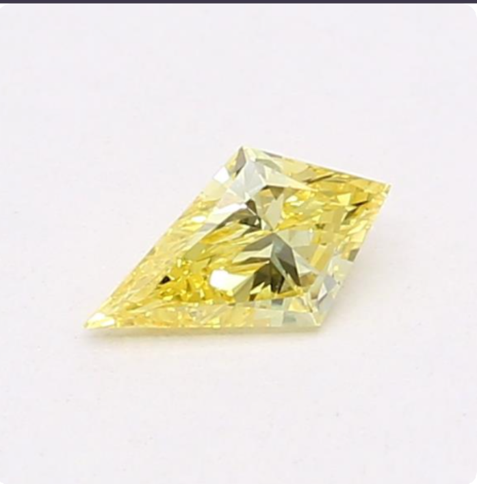 Kite Fancy Vivid Yellow Lab-grown Diamond 0.29ct VS1 loose diamond