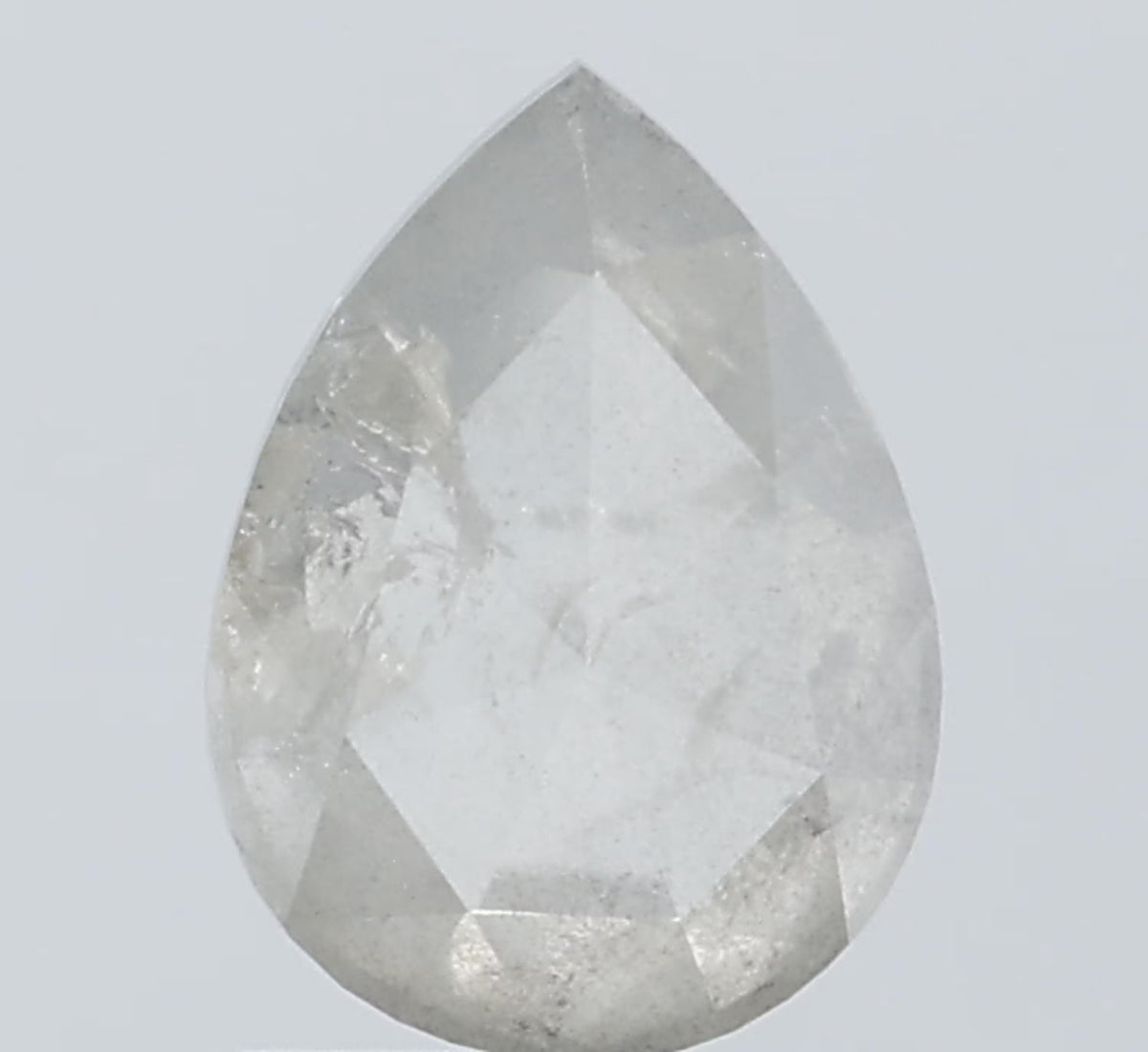 Pear Salt And Pepper Natural Diamond 1.7ct I3 loose diamond
