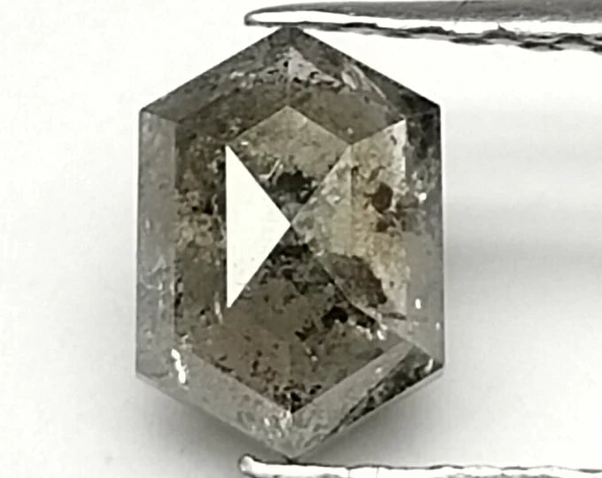Hexagonal Salt And Pepper Natural Diamond 0.82ct I3 loose diamond
