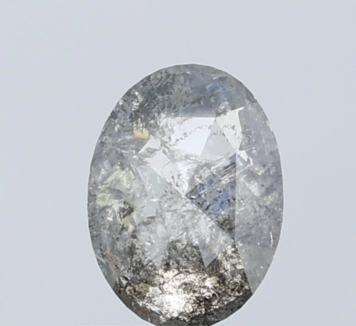 Oval Salt And Pepper Natural Diamond 1.07ct I3 loose diamond