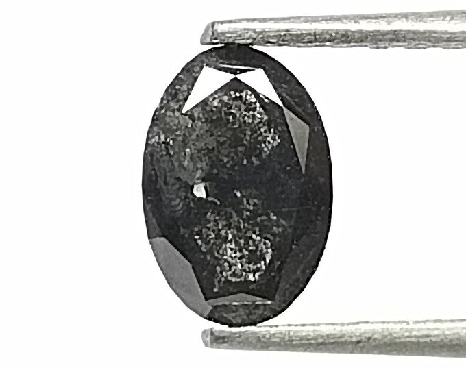Oval Salt And Pepper Natural Diamond 0.5ct I3 loose diamond