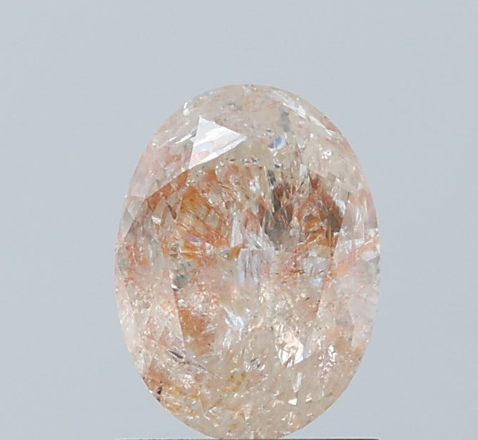Oval Red Natural Diamond 1.22ct I3 loose diamond
