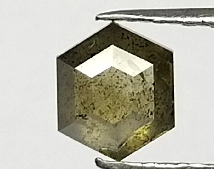 Hexagonal Yellow Natural Diamond 0.51ct I3 loose diamond