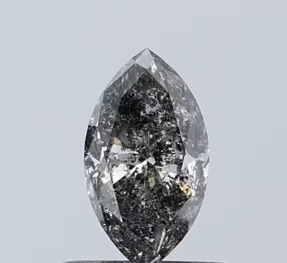 Marquise Salt And Pepper Natural Diamond 0.62ct I3 loose diamond