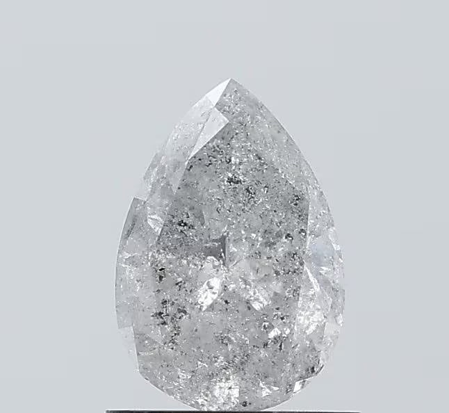 Pear Salt And Pepper Natural Diamond 0.92ct I3 loose diamond