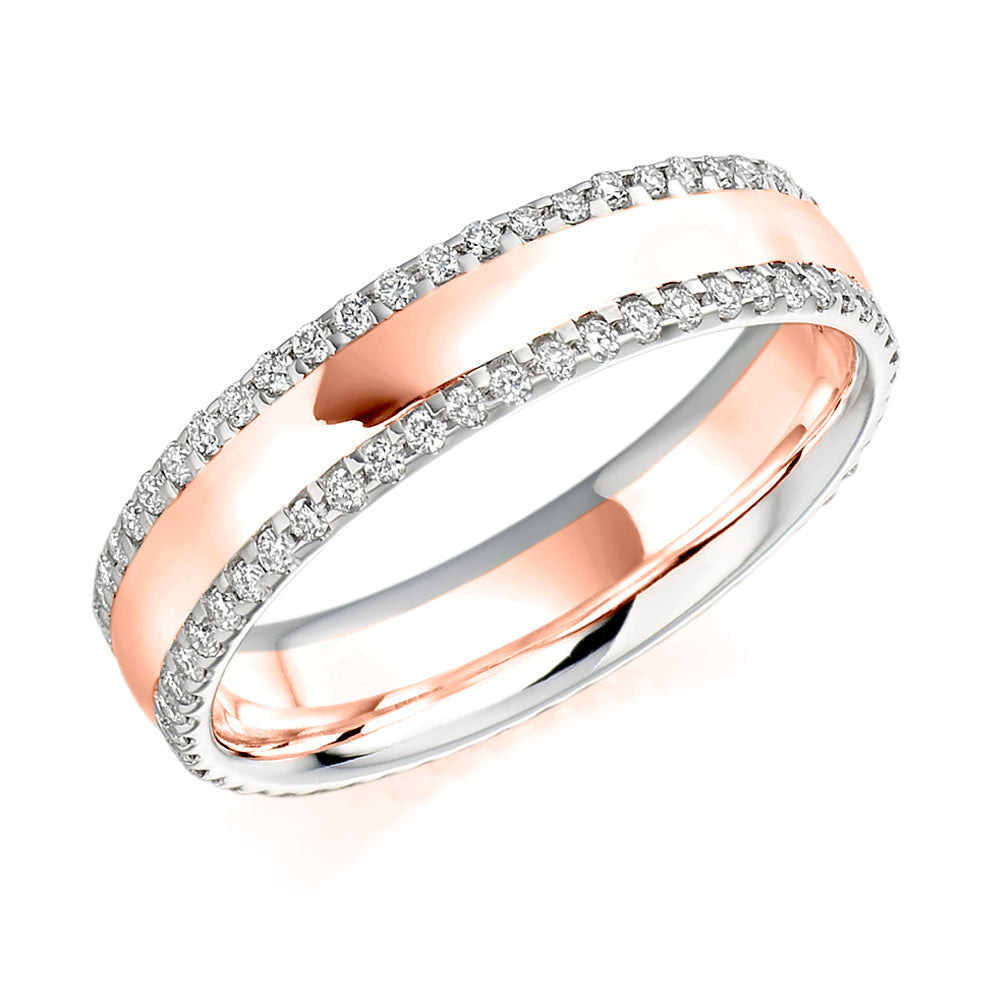 Micro-Claw Full Eternity Ring, 0.55ct total (FET1105) in Rose Gold