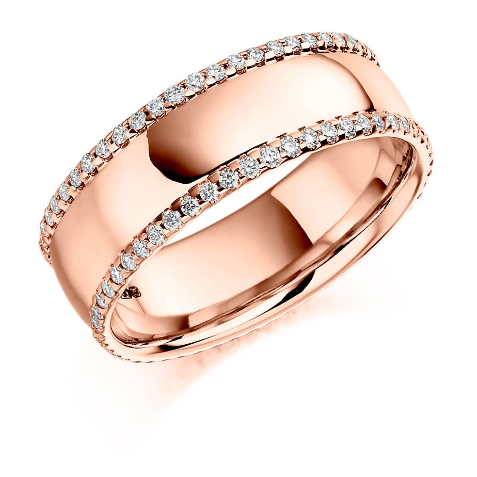 Micro-Claw Full Eternity Ring, 0.55ct total (FET1106) in Rose Gold