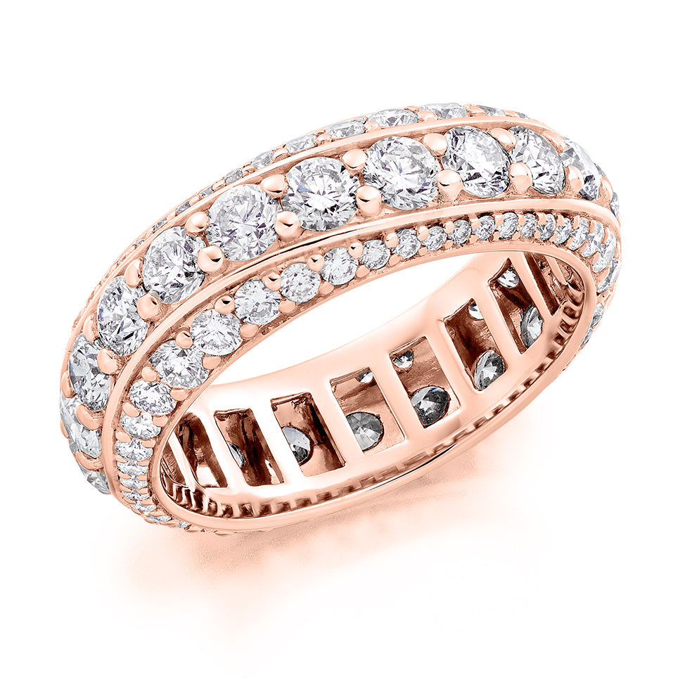 Channel-Set Full Eternity Ring, 3.5ct total (FET11634) in Rose Gold