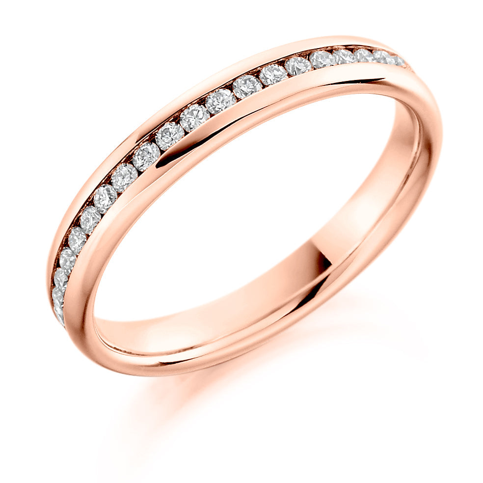 Channel-Set Diamond Full Eternity Ring, 0.45ct in Rose Gold