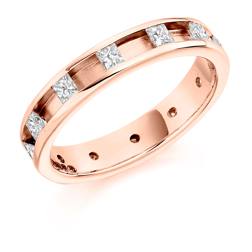Channel-Set Full Eternity Ring, 0.6ct total (FET1227) in Rose Gold