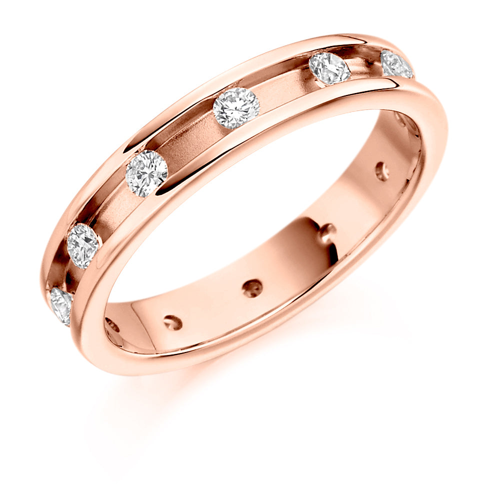 Channel-Set Full Eternity Ring, 0.5ct total (FET1313) in Rose Gold