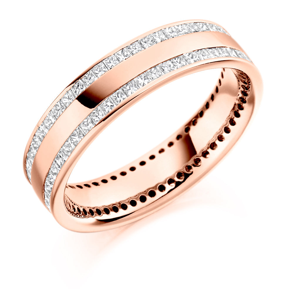 Channel-Set Full Eternity Ring, 1.0ct total (FET1392) in Rose Gold