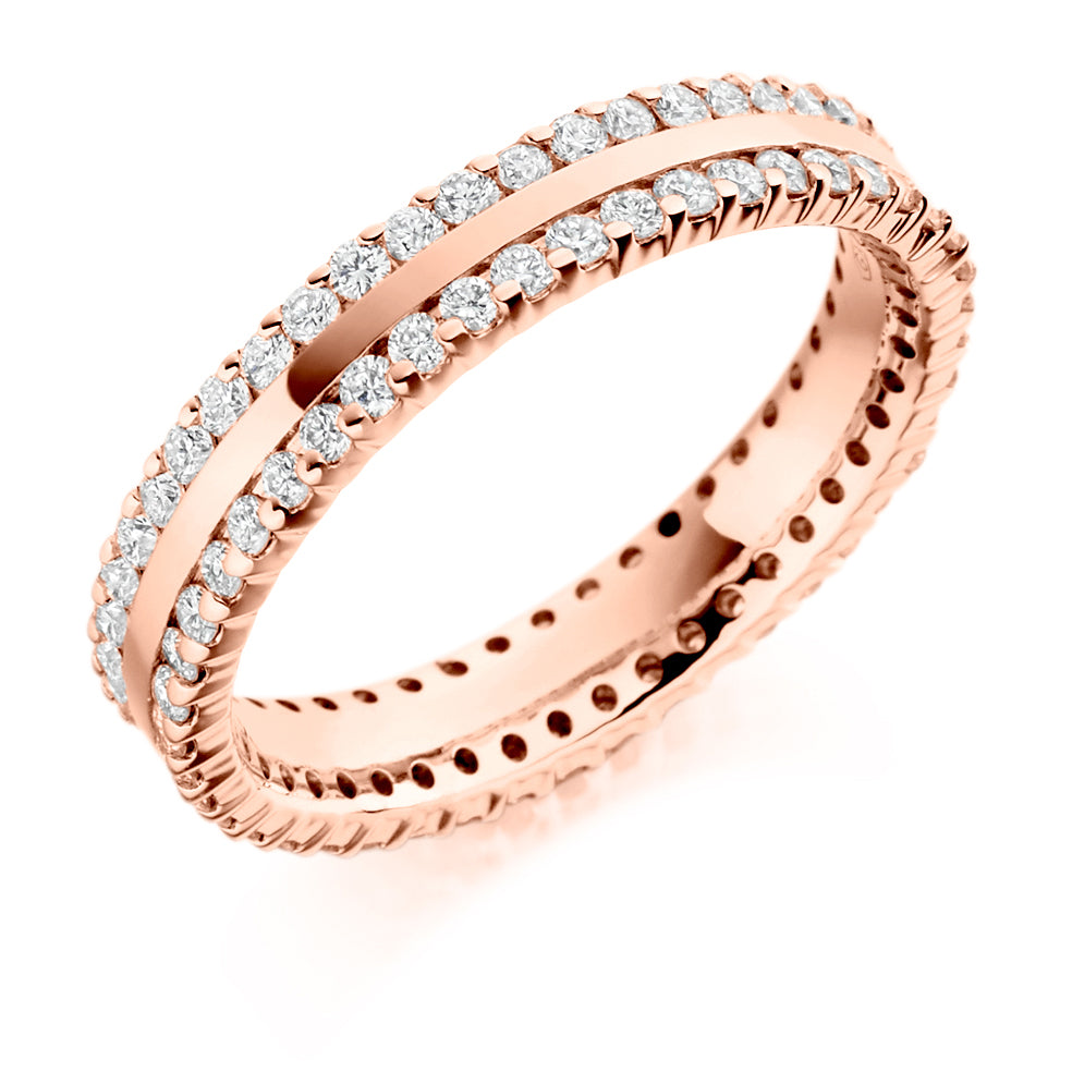 Micro-Claw Full Eternity Ring, 1.0ct total (FET1553) in Rose Gold