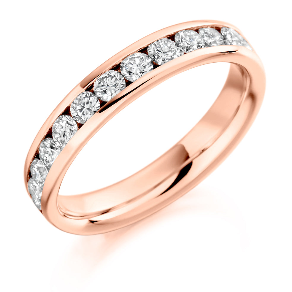 Channel-Set Diamond Full Eternity Ring, 1.55ct in Rose Gold
