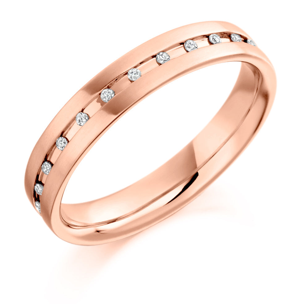 Channel-Set Full Eternity Ring, 0.13ct total in Rose Gold