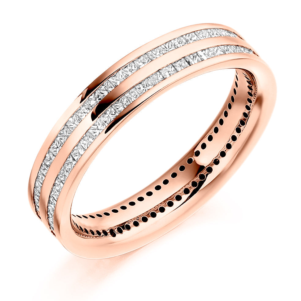 Channel-Set Full Eternity Ring, 1.0ct total (FET1799) in Rose Gold