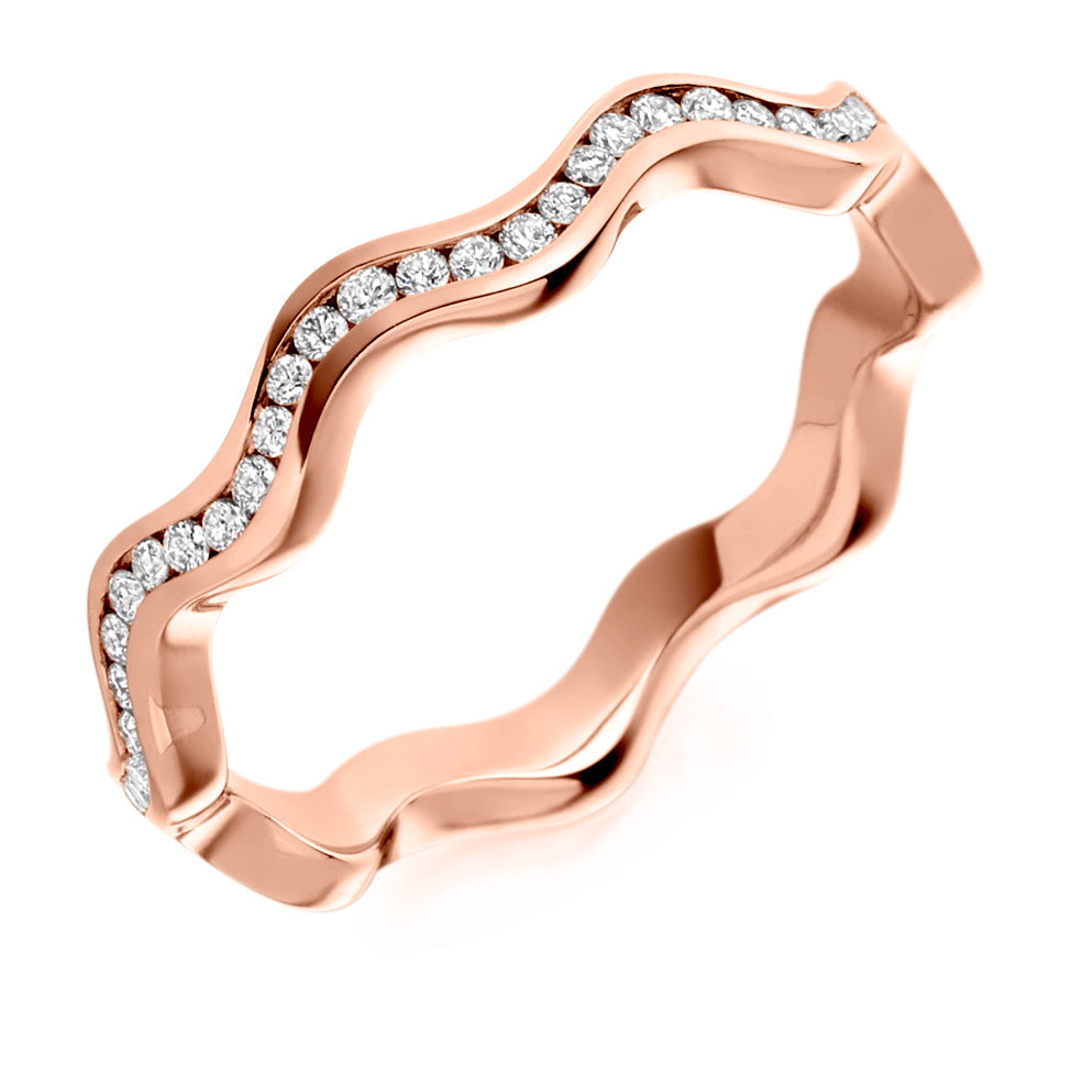Channel-Set Diamond Full Eternity Ring, 0.36ct in Rose Gold