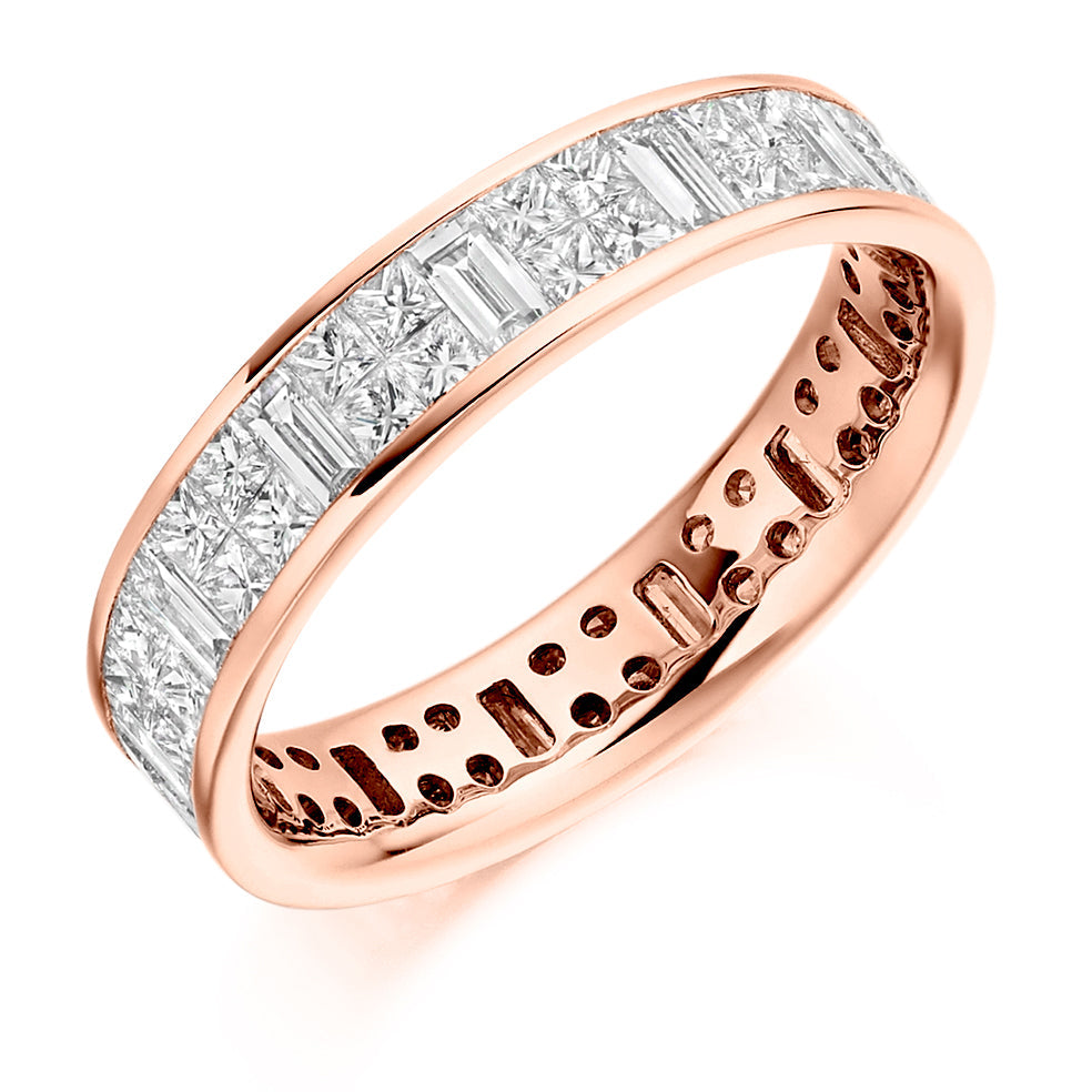 Invisible-Set Channel Full Eternity Ring, 2.3ct total (FET1921) in Rose Gold