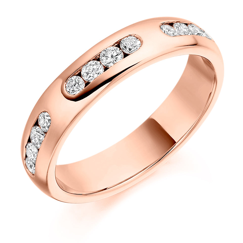 Channel-Set Full Eternity Ring, 0.8ct total in Rose Gold