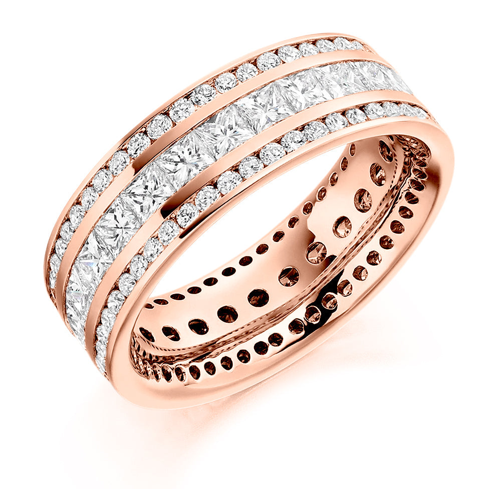 Channel-Set Full Eternity Ring, 3.5ct total in Rose Gold