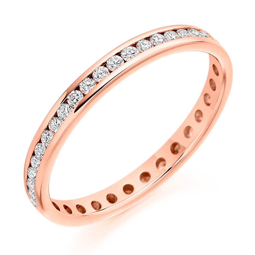 Channel-Set Full Eternity Ring, 0.5ct total (FET2340) in Rose Gold